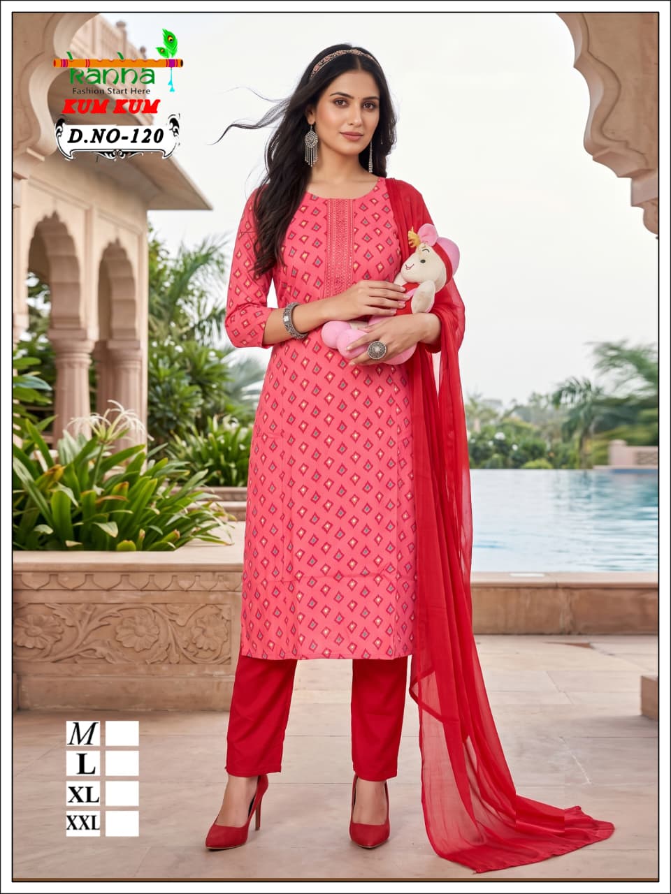 Kumkum Kanha Liva Reyon Feeding Readymade Suit Manufacturer India