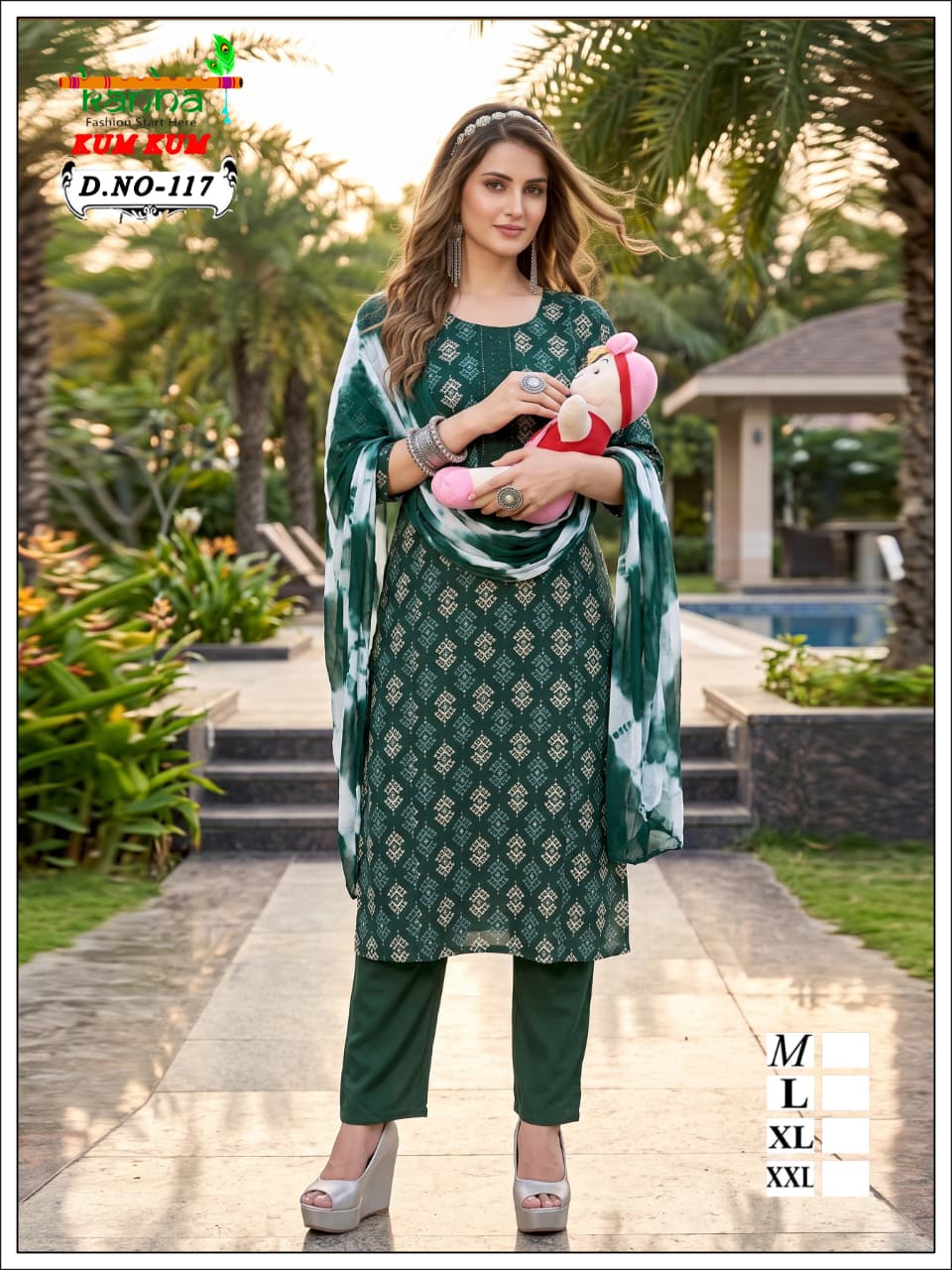 Kumkum Kanha Liva Reyon Feeding Readymade Suit Manufacturer India