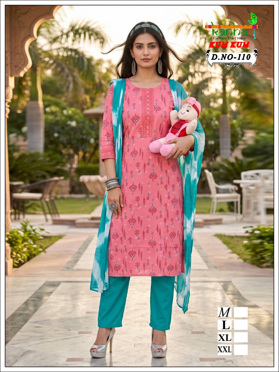 Kumkum Kanha Liva Reyon Feeding Readymade Suit Manufacturer India