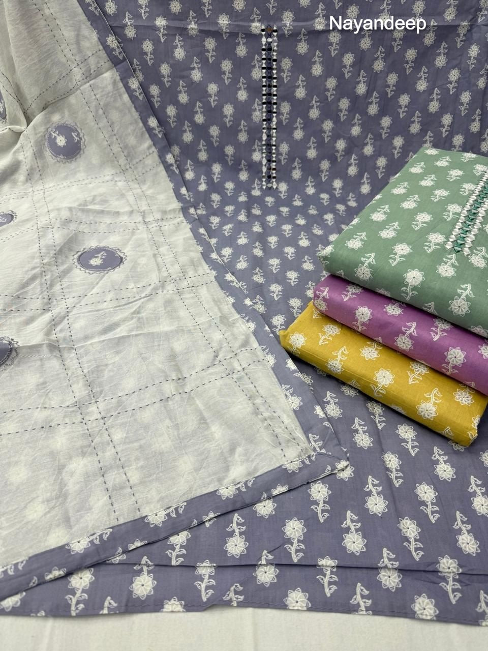 Kumkum Nayandeep Cotton Dress Material Exporter Ahmedabad