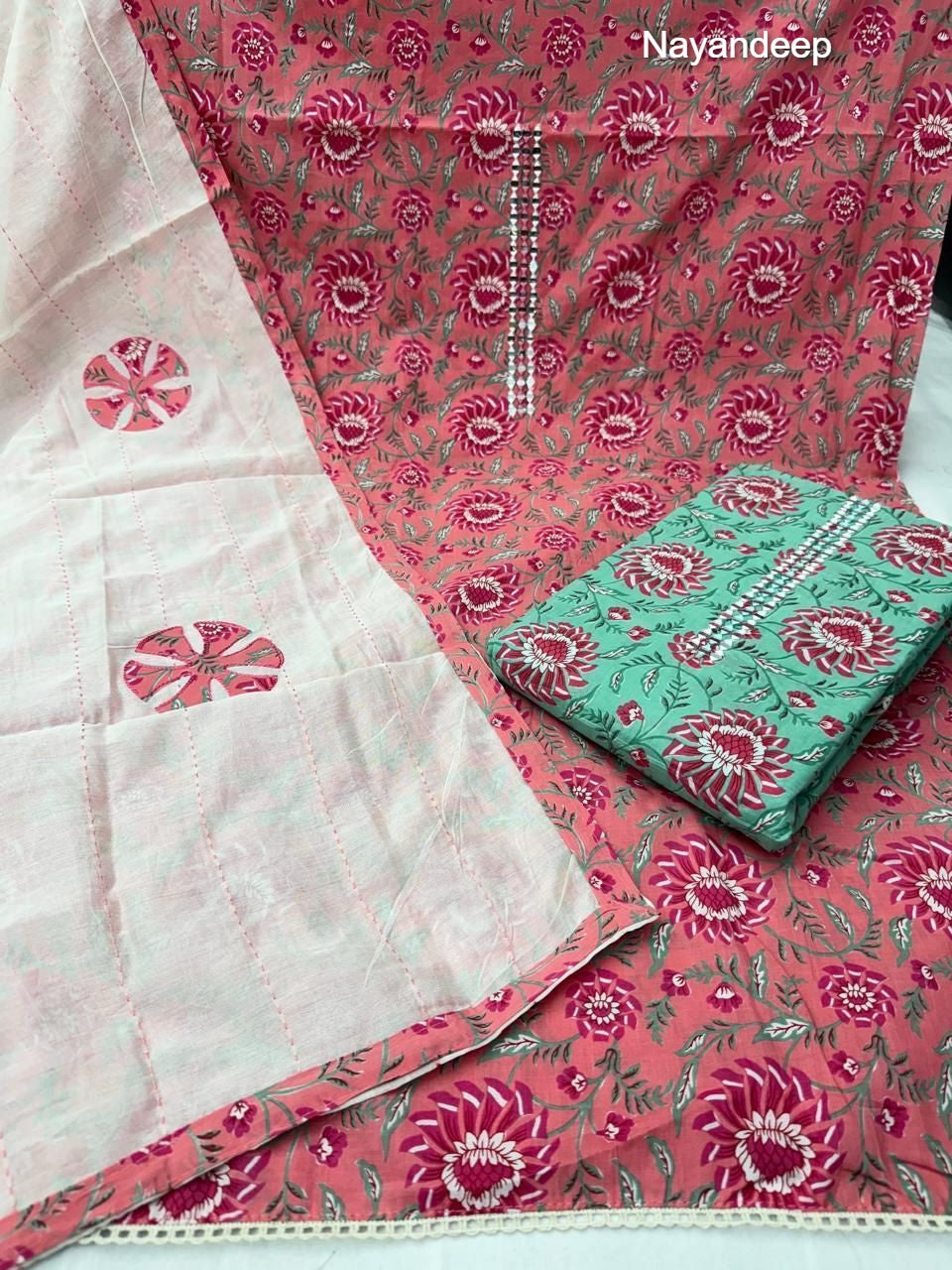 Kumkum Nayandeep Cotton Dress Material Exporter Ahmedabad