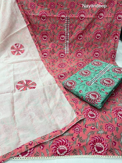 Kumkum Nayandeep Cotton Dress Material Exporter Ahmedabad