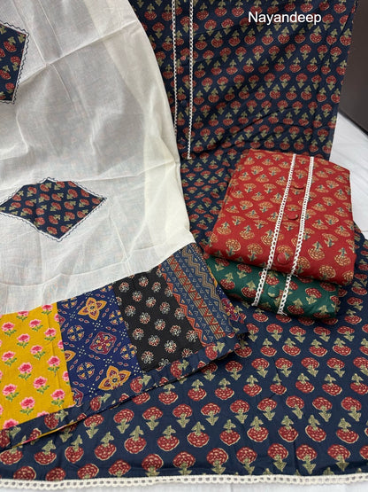 Kumkum Nayandeep Cotton Dress Material Exporter Ahmedabad