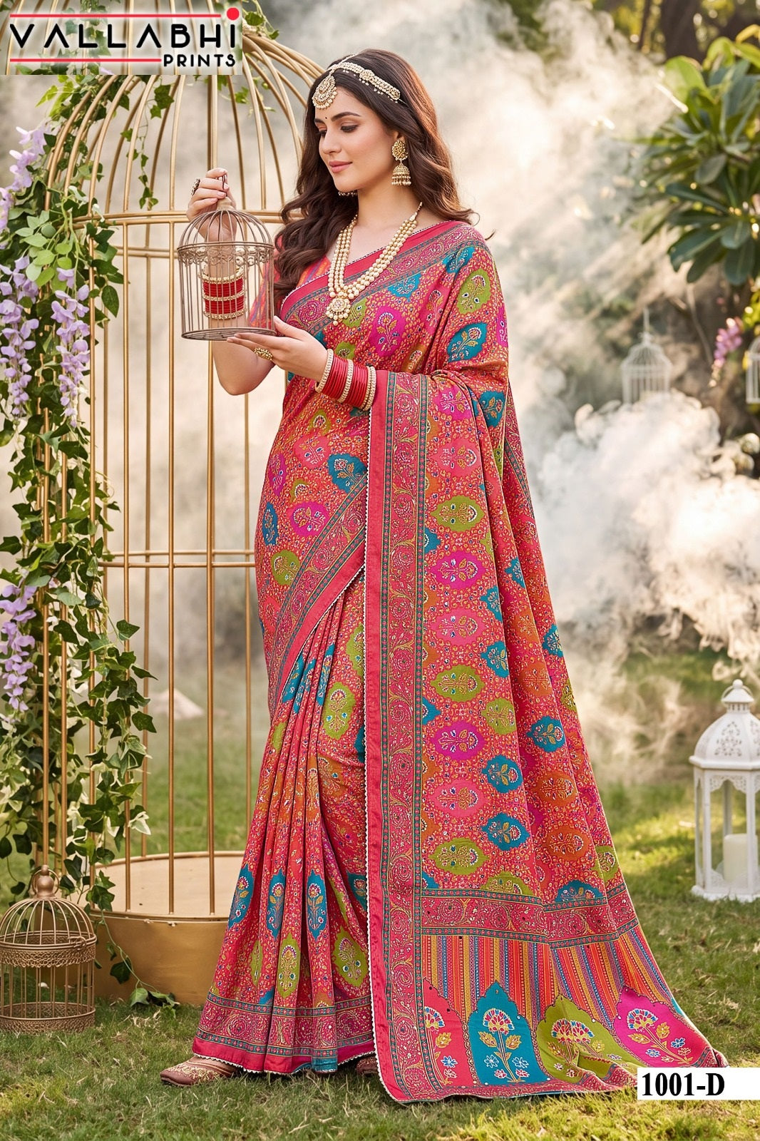 Kumkum Vallabhi Prints Satin Sarees Manufacturer Ahmedabad
