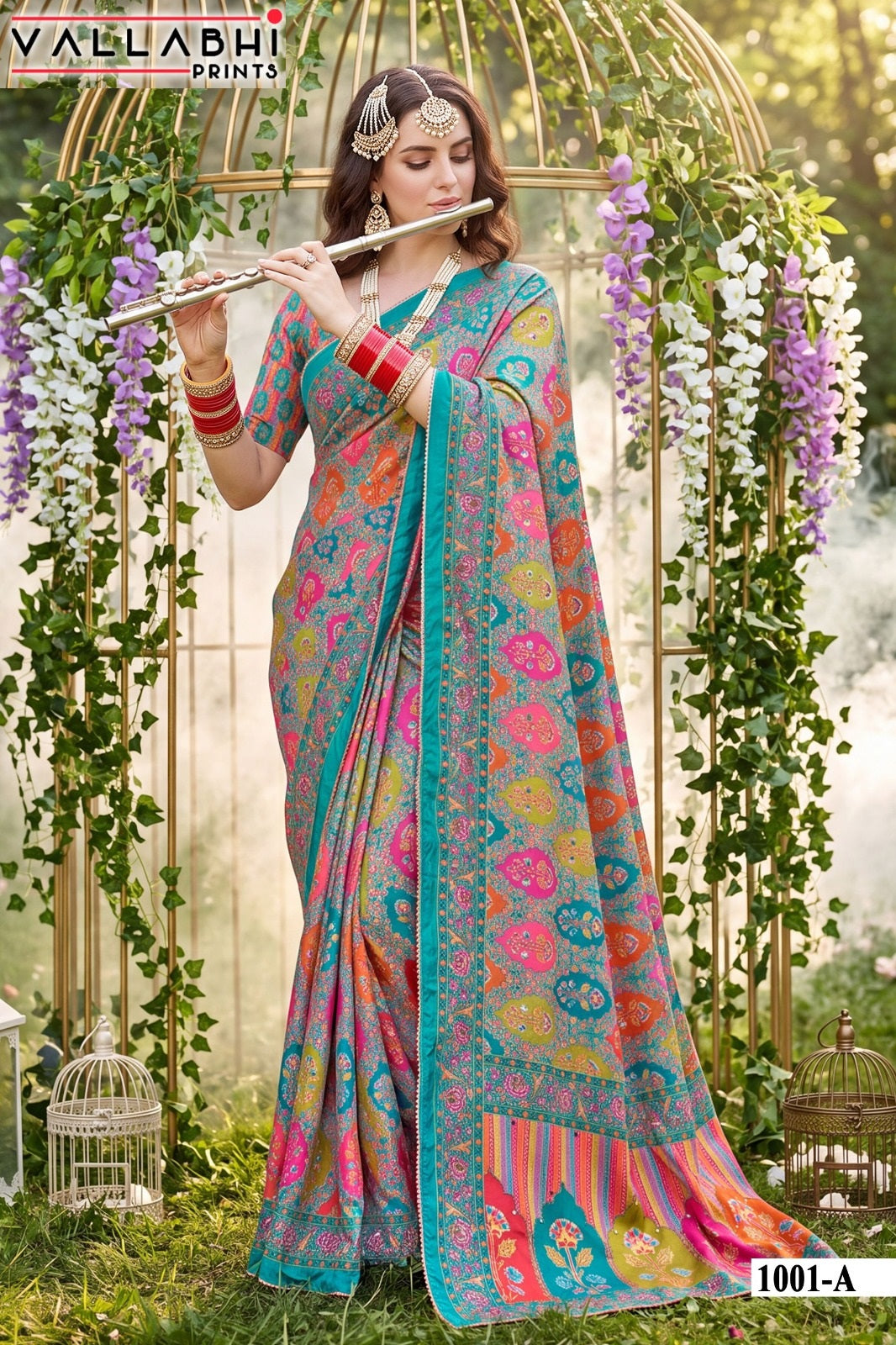 Kumkum Vallabhi Prints Satin Sarees Manufacturer Ahmedabad