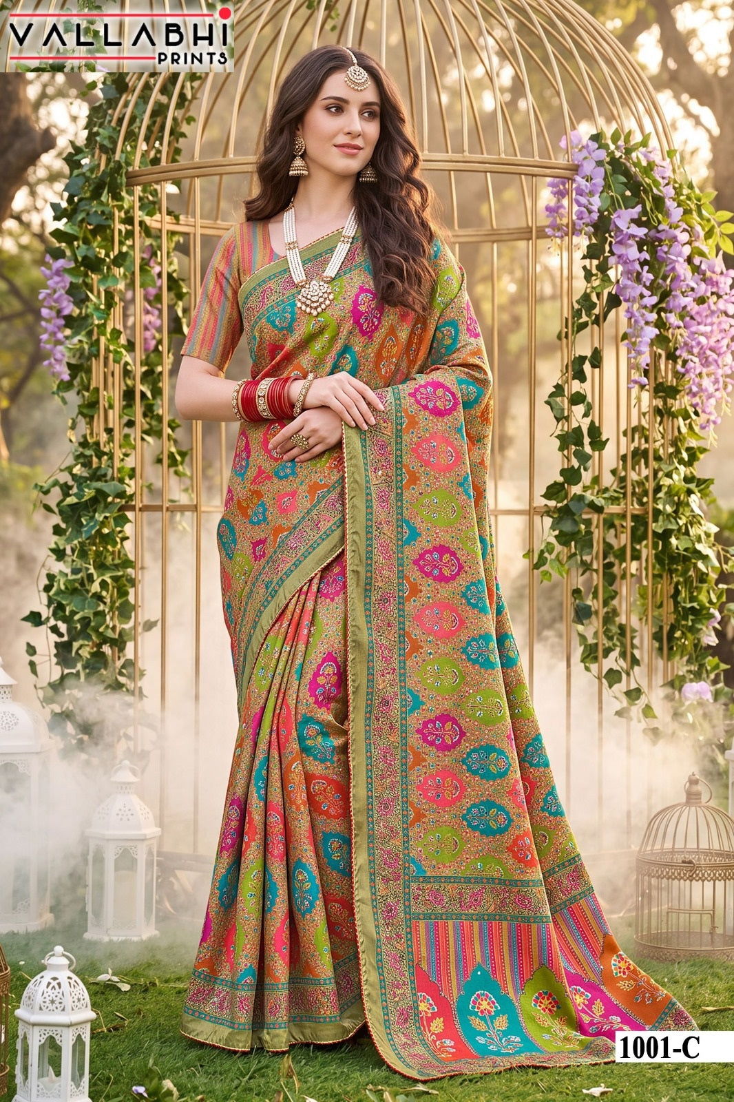 Kumkum Vallabhi Prints Satin Sarees Manufacturer Ahmedabad