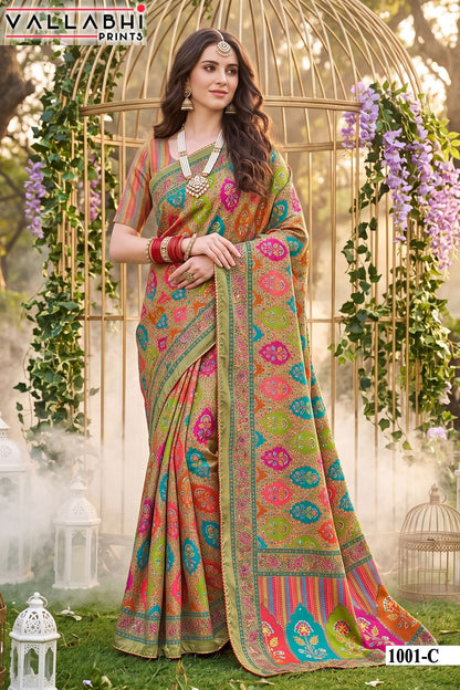 Kumkum Vallabhi Prints Satin Sarees Manufacturer Ahmedabad