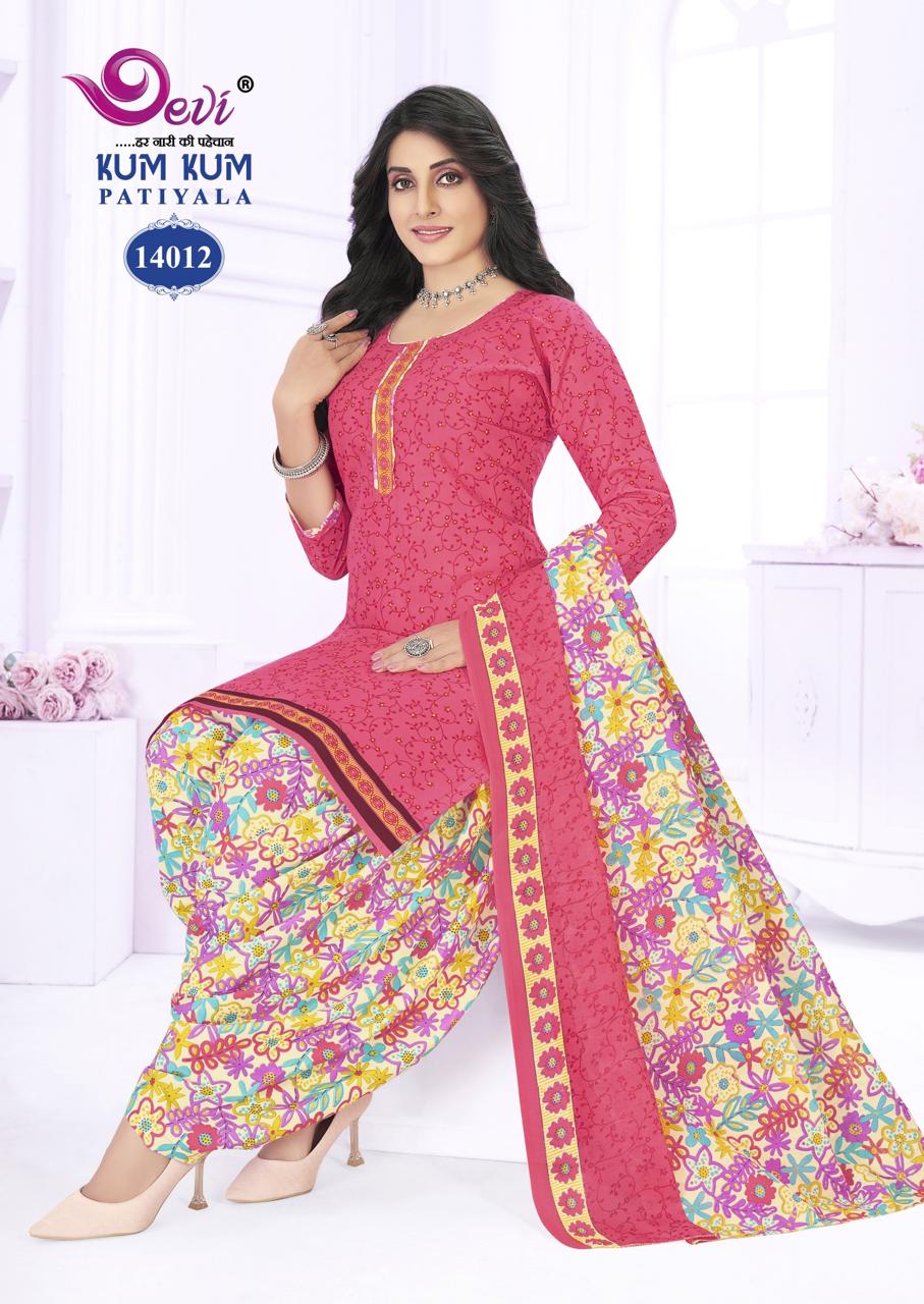 Kumkum Vol 14 Devi Indo Readymade Cotton Patiyala Suits Supplier Gujarat