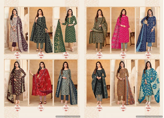 Kumkum Vol 34 Balaji Cotton Dress Material Wholesale Rate
