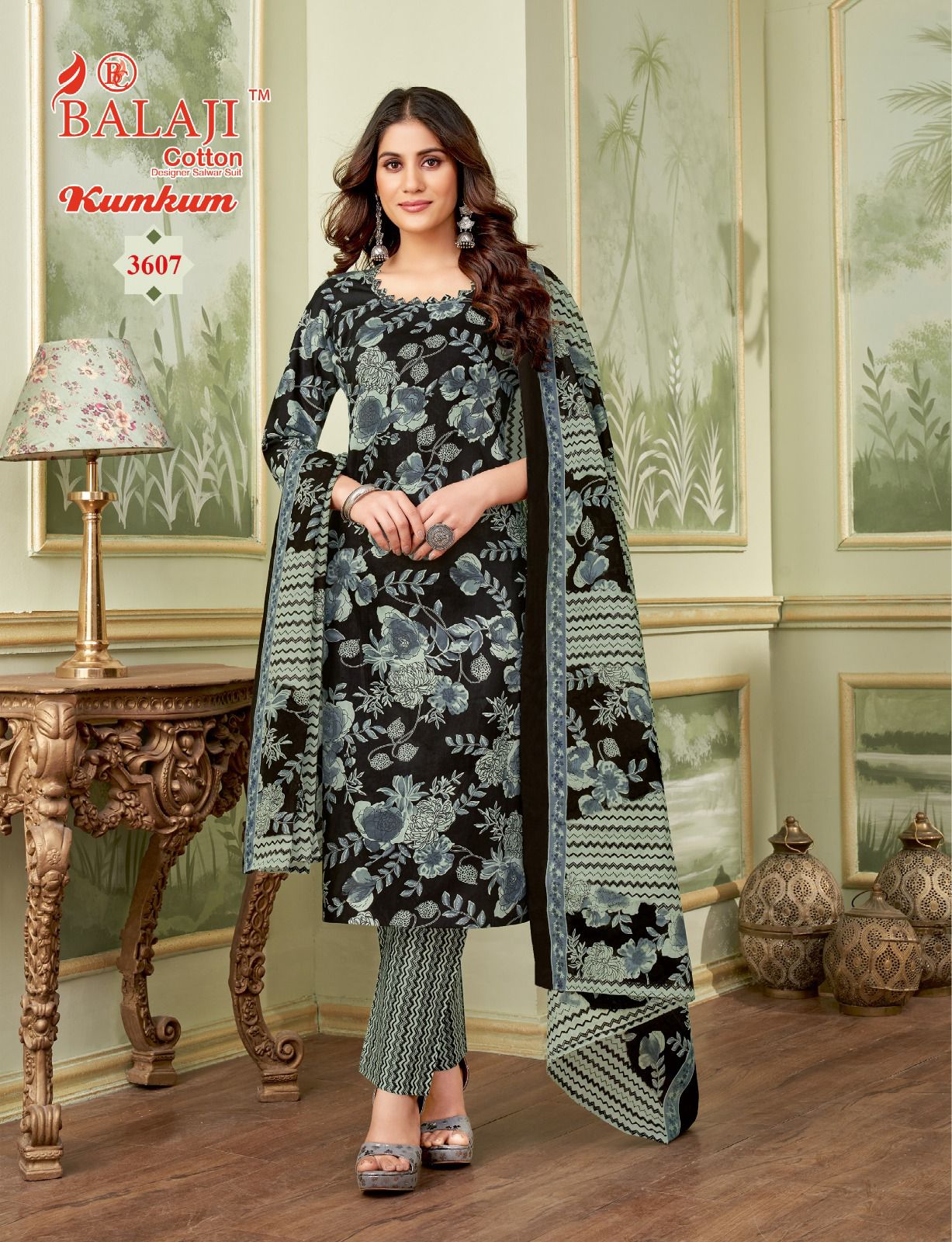 Kumkum Vol 36 Balaji Readymade Cotton Pant Suits Exporter Gujarat