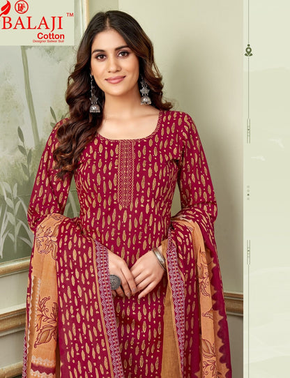 Kumkum Vol 36 Balaji Readymade Cotton Pant Suits Exporter Gujarat