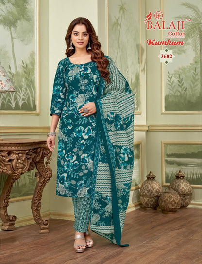 Kumkum Vol 36 Balaji Readymade Cotton Pant Suits Exporter Gujarat