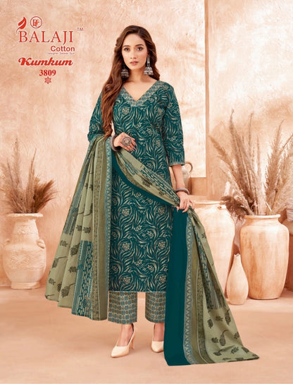 Kumkum Vol 38 Balaji Cotton Dress Material Wholesaler India