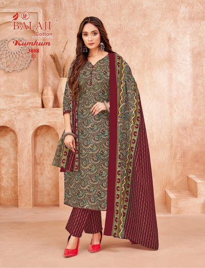Kumkum Vol 38 Balaji Cotton Dress Material Wholesaler India