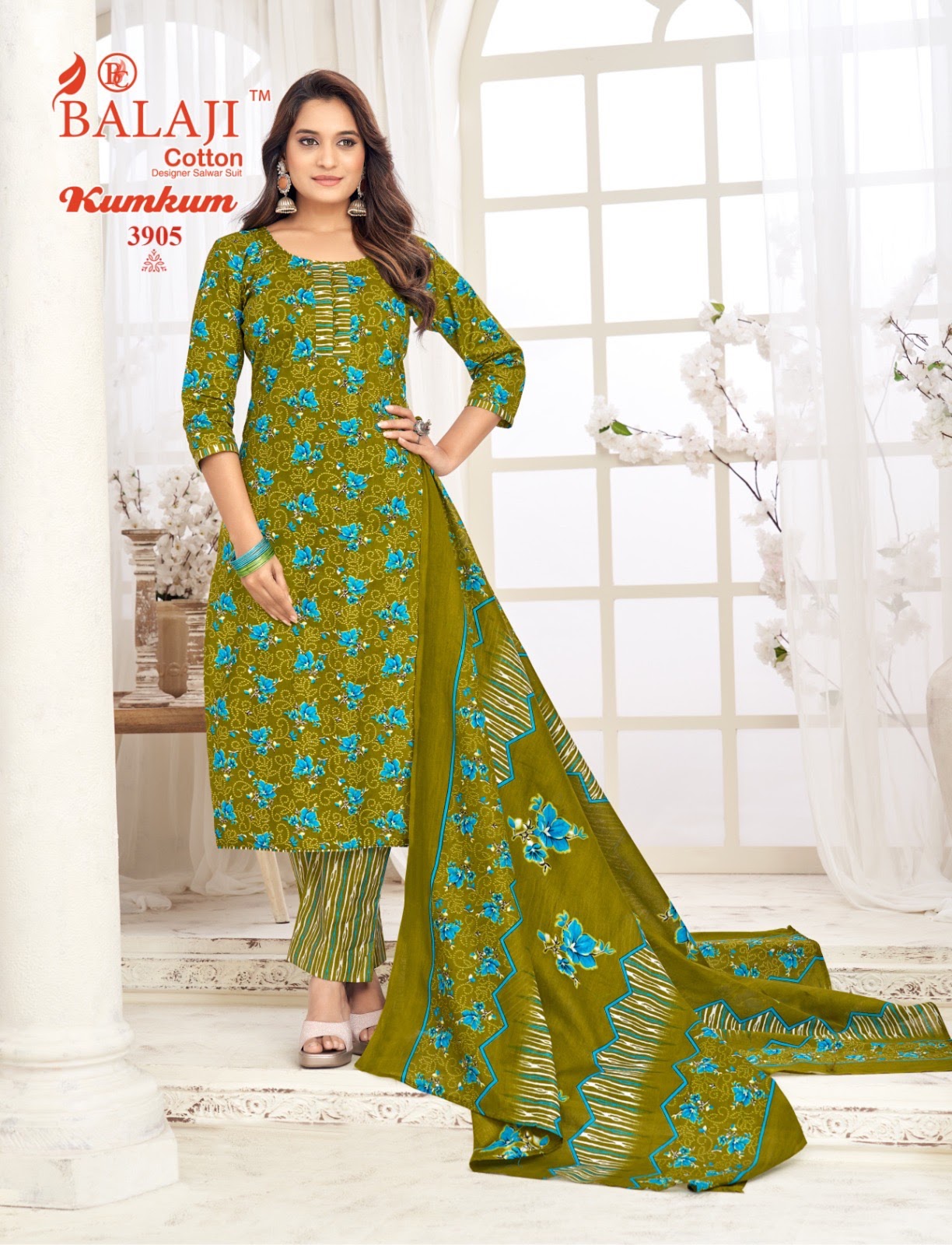 Kumkum Vol 39 Balaji Cotton Dress Material Wholesaler Ahmedabad