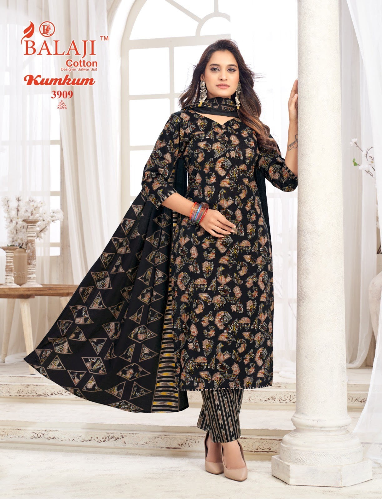 Kumkum Vol 39 Balaji Cotton Dress Material Wholesaler Ahmedabad