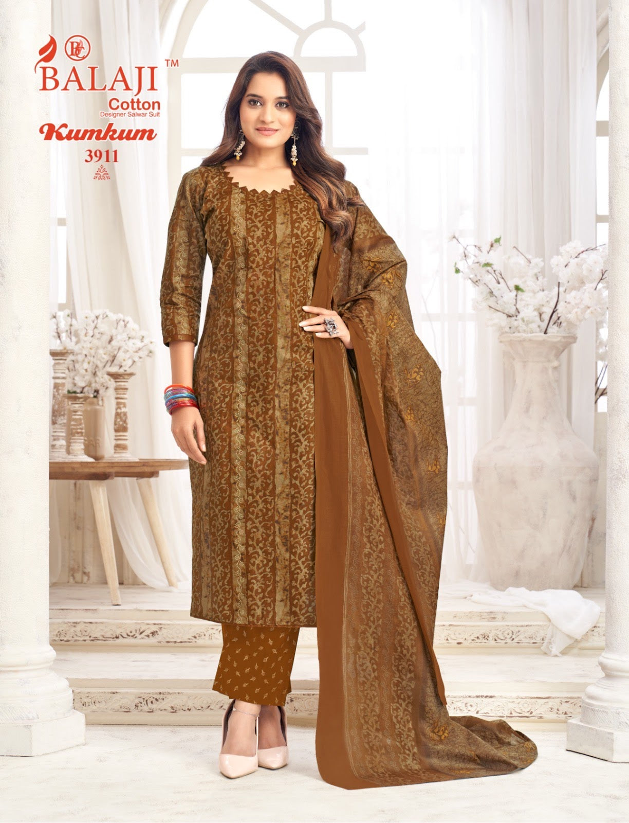 Kumkum Vol 39 Balaji Cotton Dress Material Wholesaler Ahmedabad