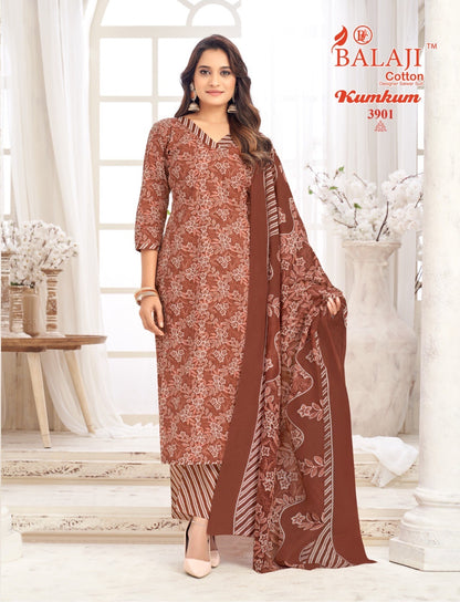 Kumkum Vol 39 Balaji Cotton Dress Material Wholesaler Ahmedabad
