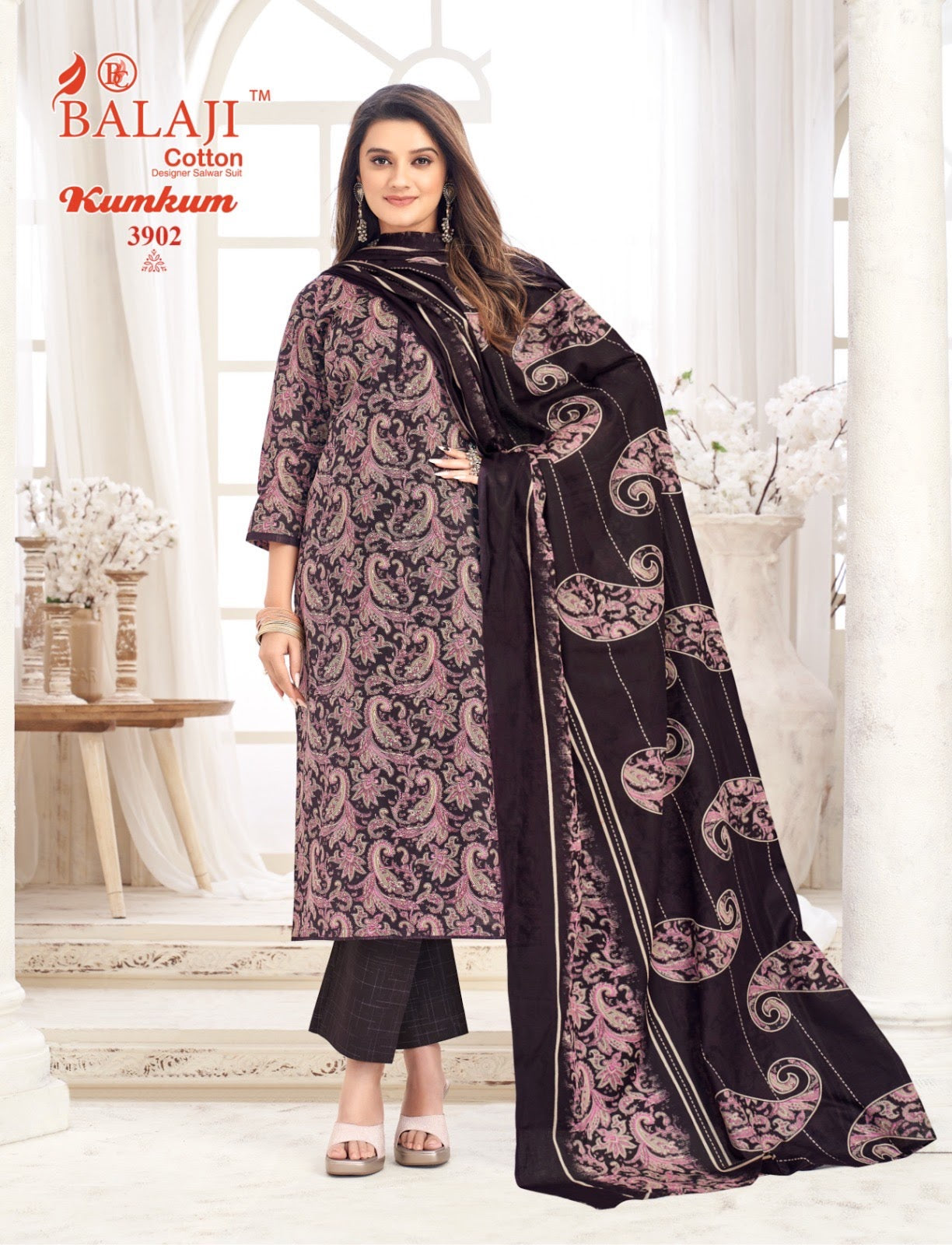 Kumkum Vol 39 Balaji Cotton Dress Material Wholesaler Ahmedabad