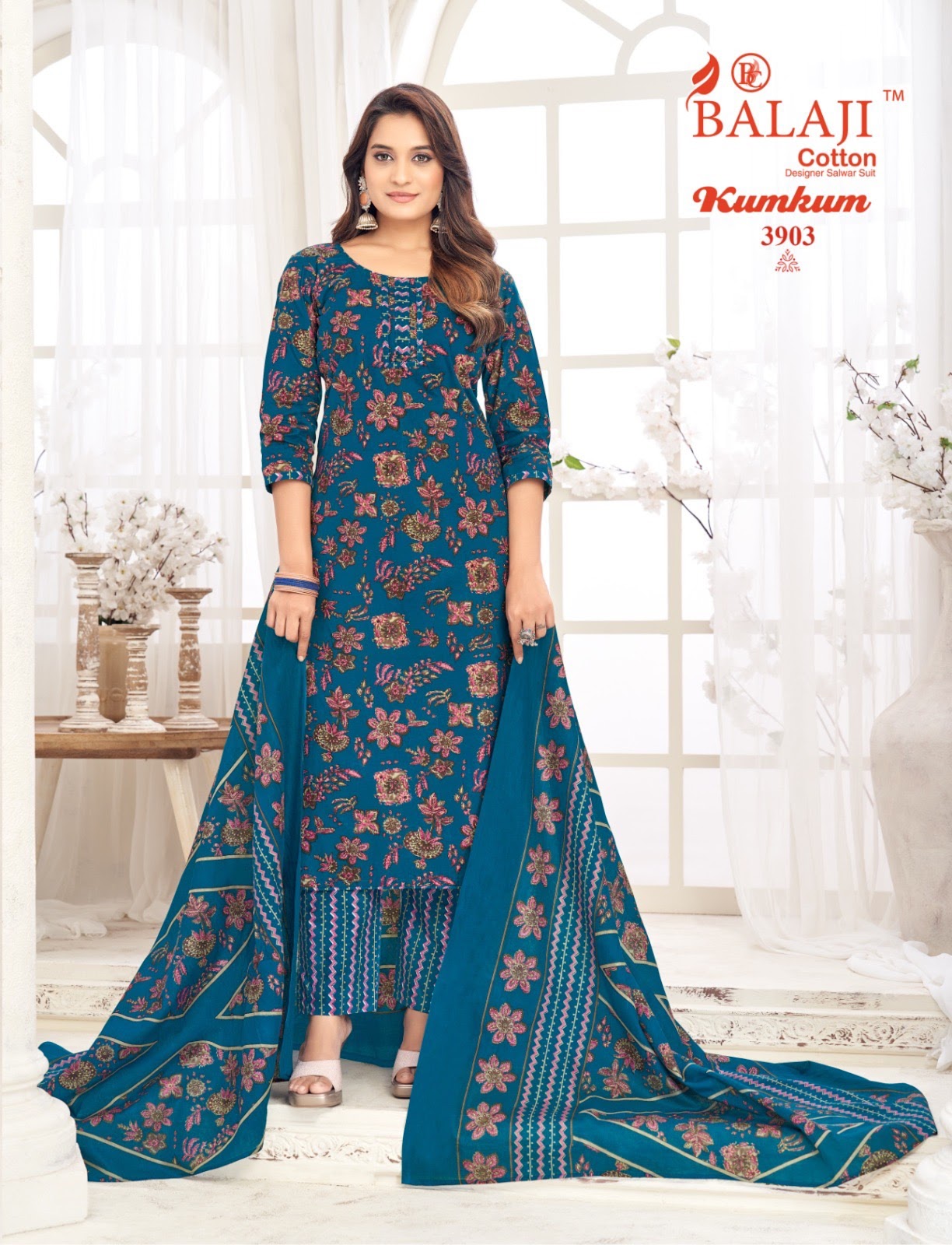 Kumkum Vol 39 Balaji Cotton Dress Material Wholesaler Ahmedabad