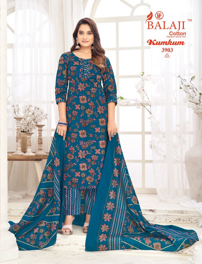 Kumkum Vol 39 Balaji Cotton Dress Material Wholesaler Ahmedabad