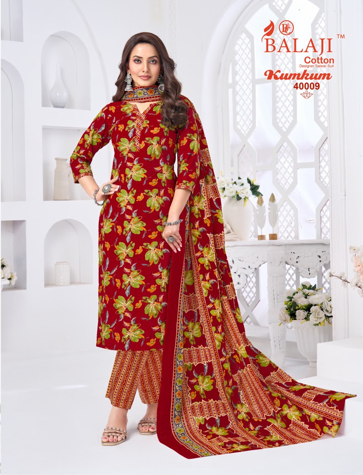 Kumkum Vol 40 Balaji Cotton Dress Material Wholesale Price