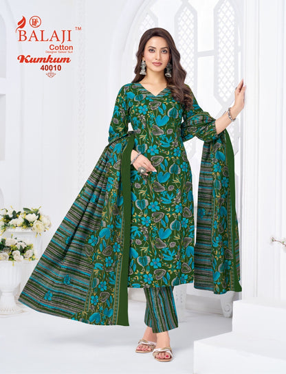 Kumkum Vol 40 Balaji Cotton Dress Material Wholesale Price
