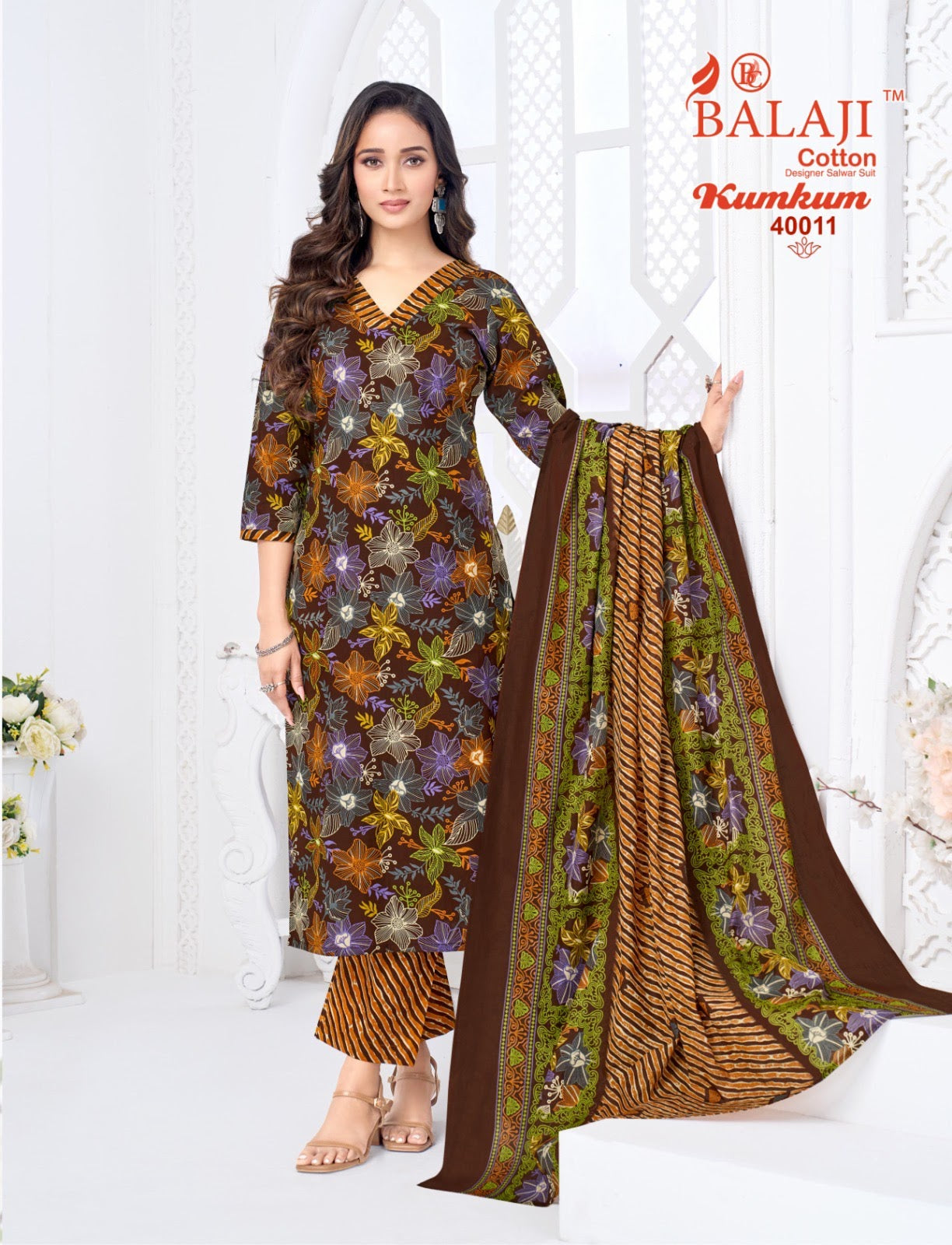 Kumkum Vol 40 Balaji Cotton Dress Material Wholesale Price