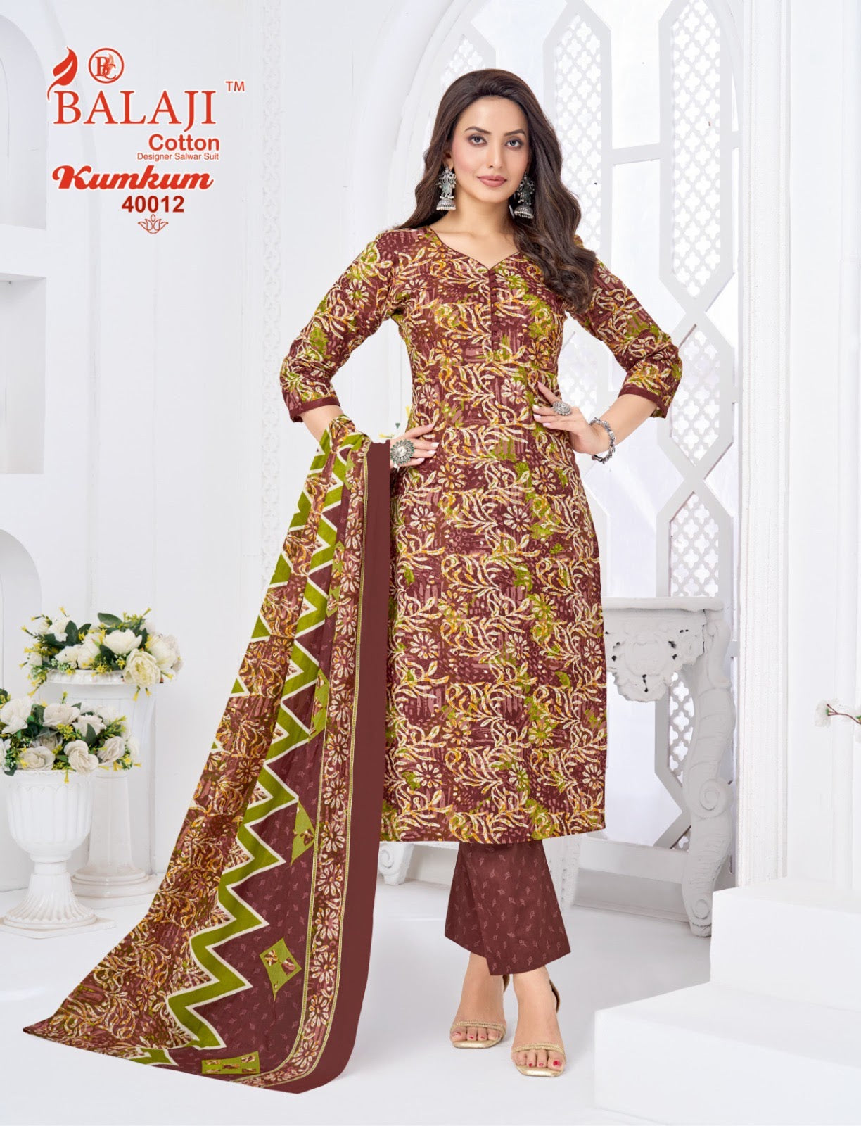 Kumkum Vol 40 Balaji Cotton Dress Material Wholesale Price