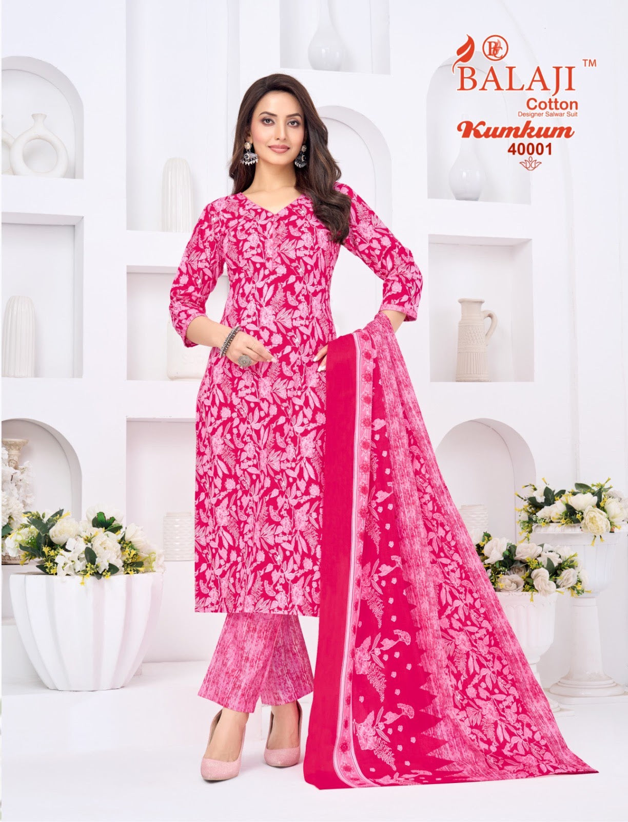 Kumkum Vol 40 Balaji Cotton Dress Material Wholesale Price
