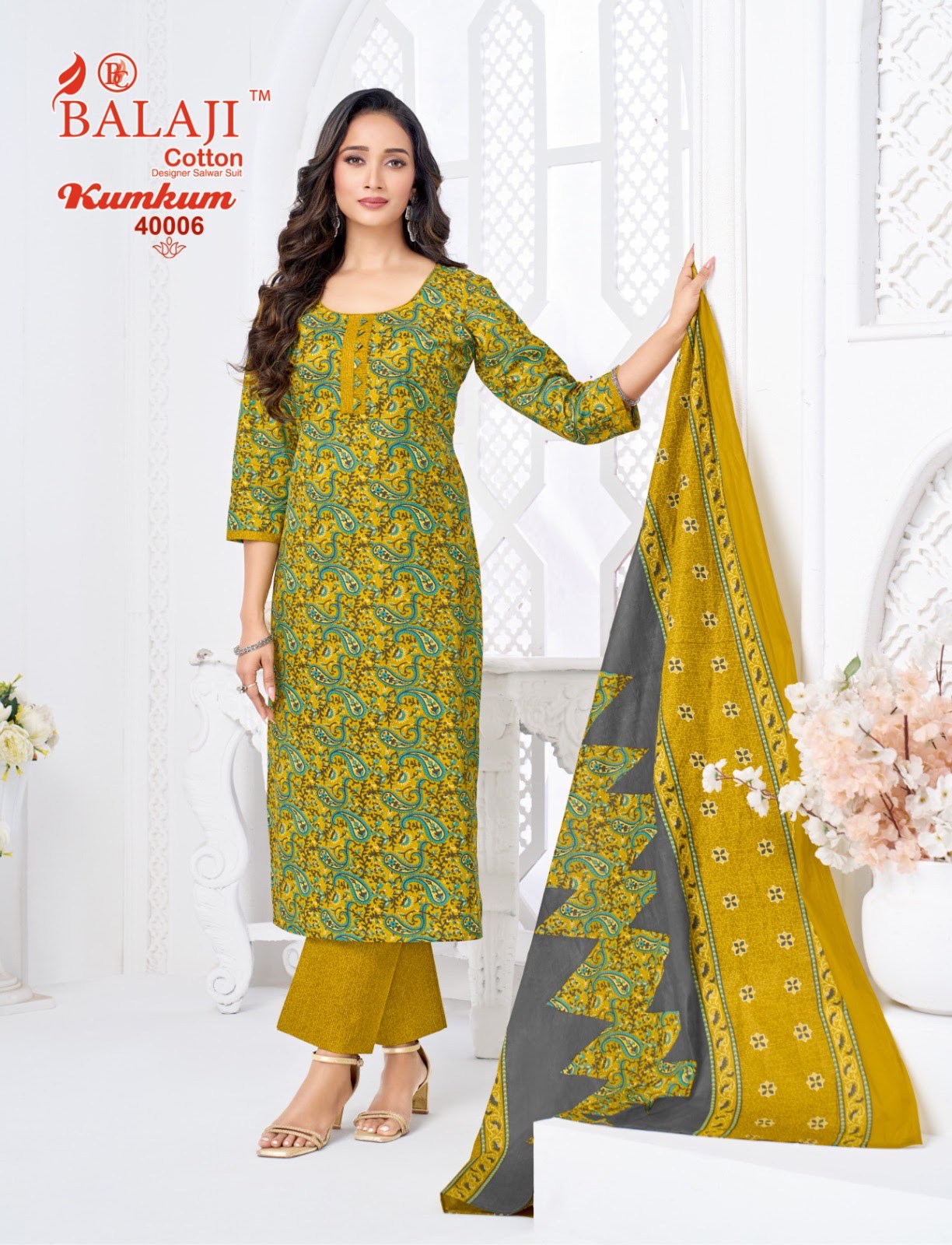 Kumkum Vol 40 Balaji Cotton Dress Material Wholesale Price