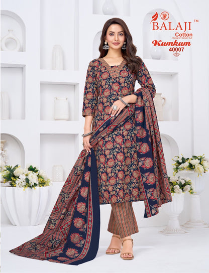 Kumkum Vol 40 Balaji Cotton Dress Material Wholesale Price