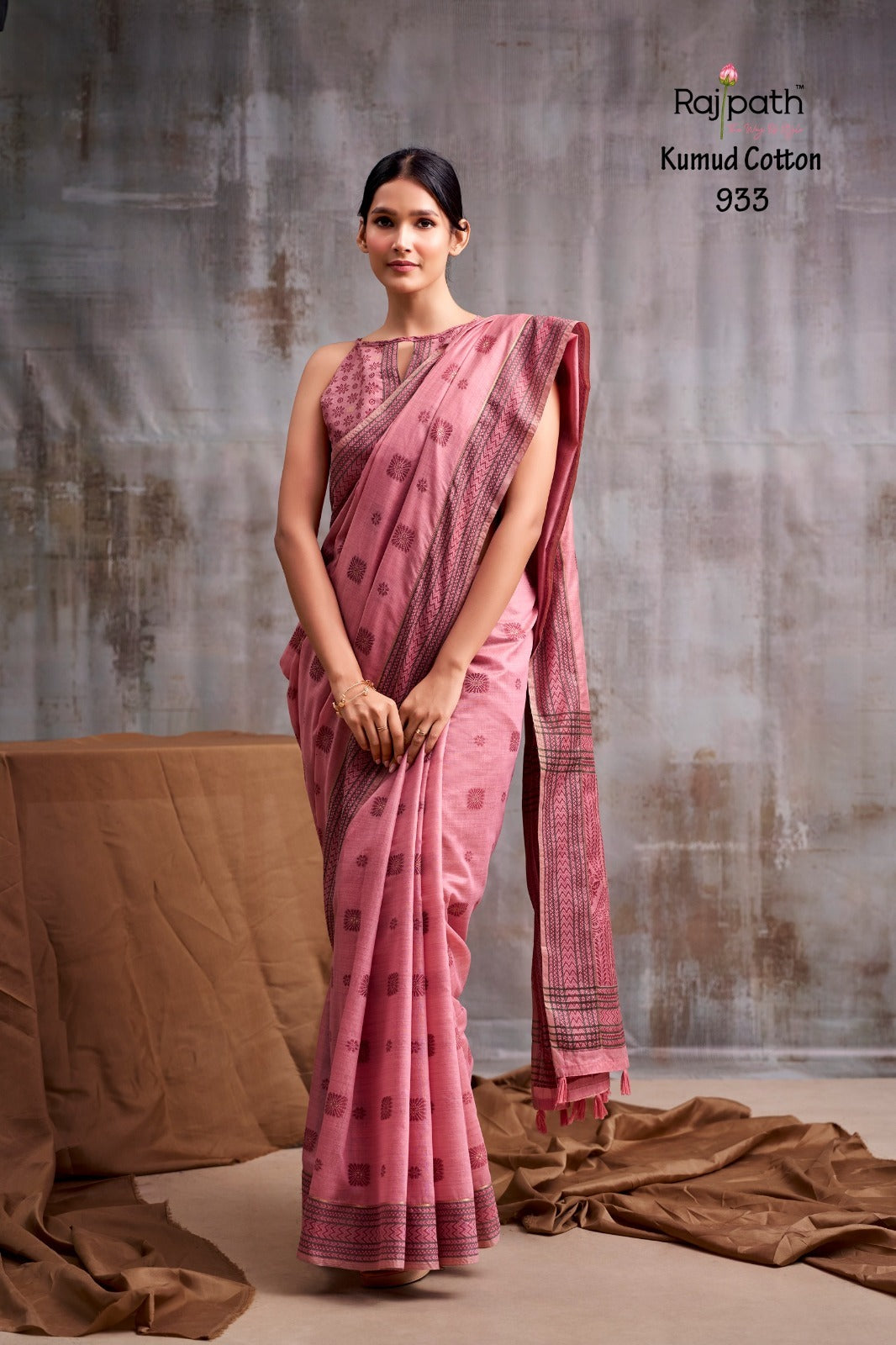 Kumud Rajpath Modal Cotton Sarees Exporter Ahmedabad