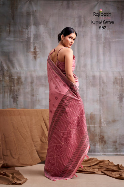 Kumud Rajpath Modal Cotton Sarees Exporter Ahmedabad