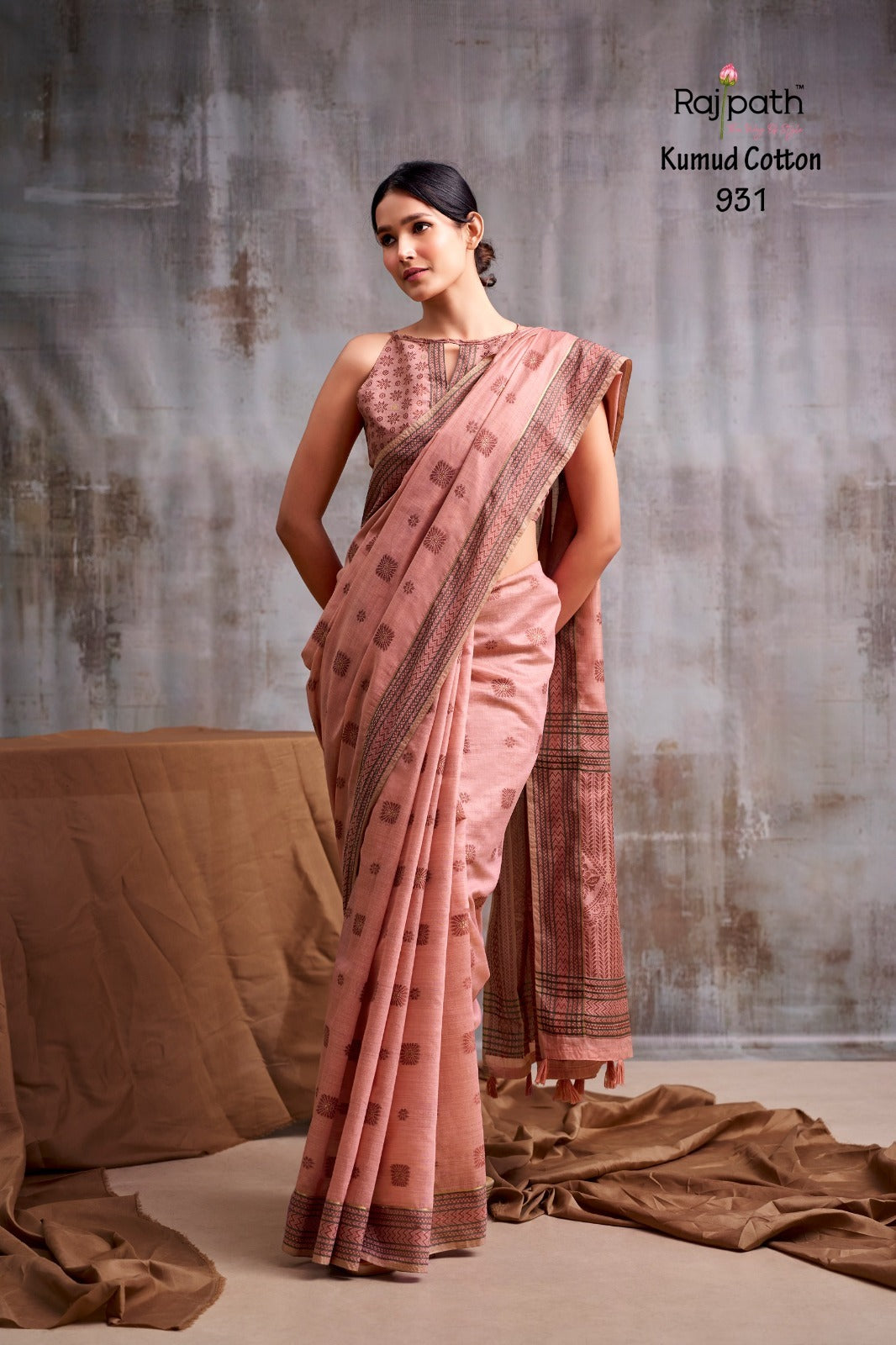 Kumud Rajpath Modal Cotton Sarees Exporter Ahmedabad