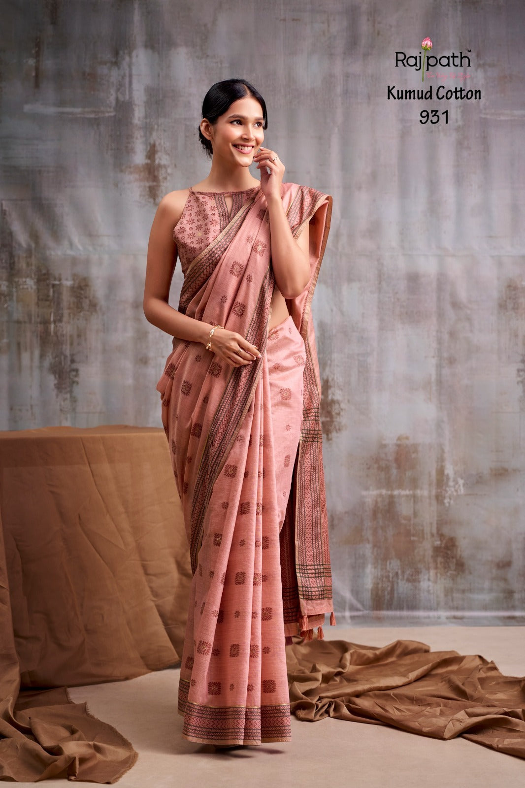 Kumud Rajpath Modal Cotton Sarees Exporter Ahmedabad