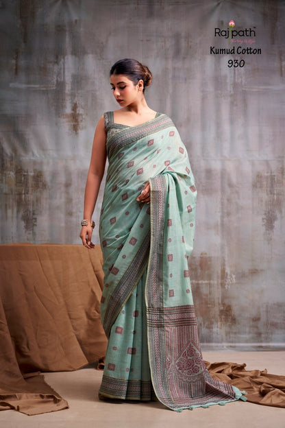 Kumud Rajpath Modal Cotton Sarees Exporter Ahmedabad