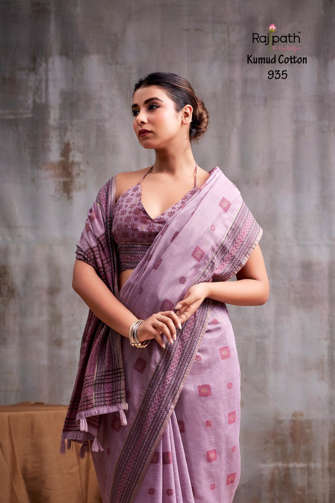 Kumud Rajpath Modal Cotton Sarees Exporter Ahmedabad