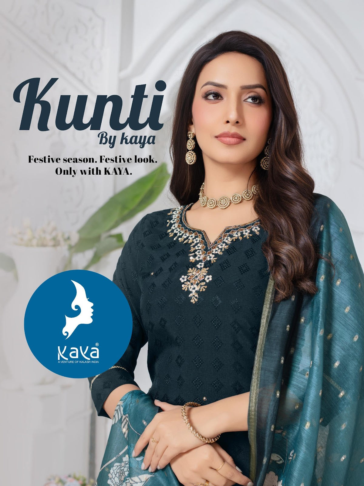 Kunti Kaya Dobby Readymade Pant Style Suits Manufacturer Gujarat