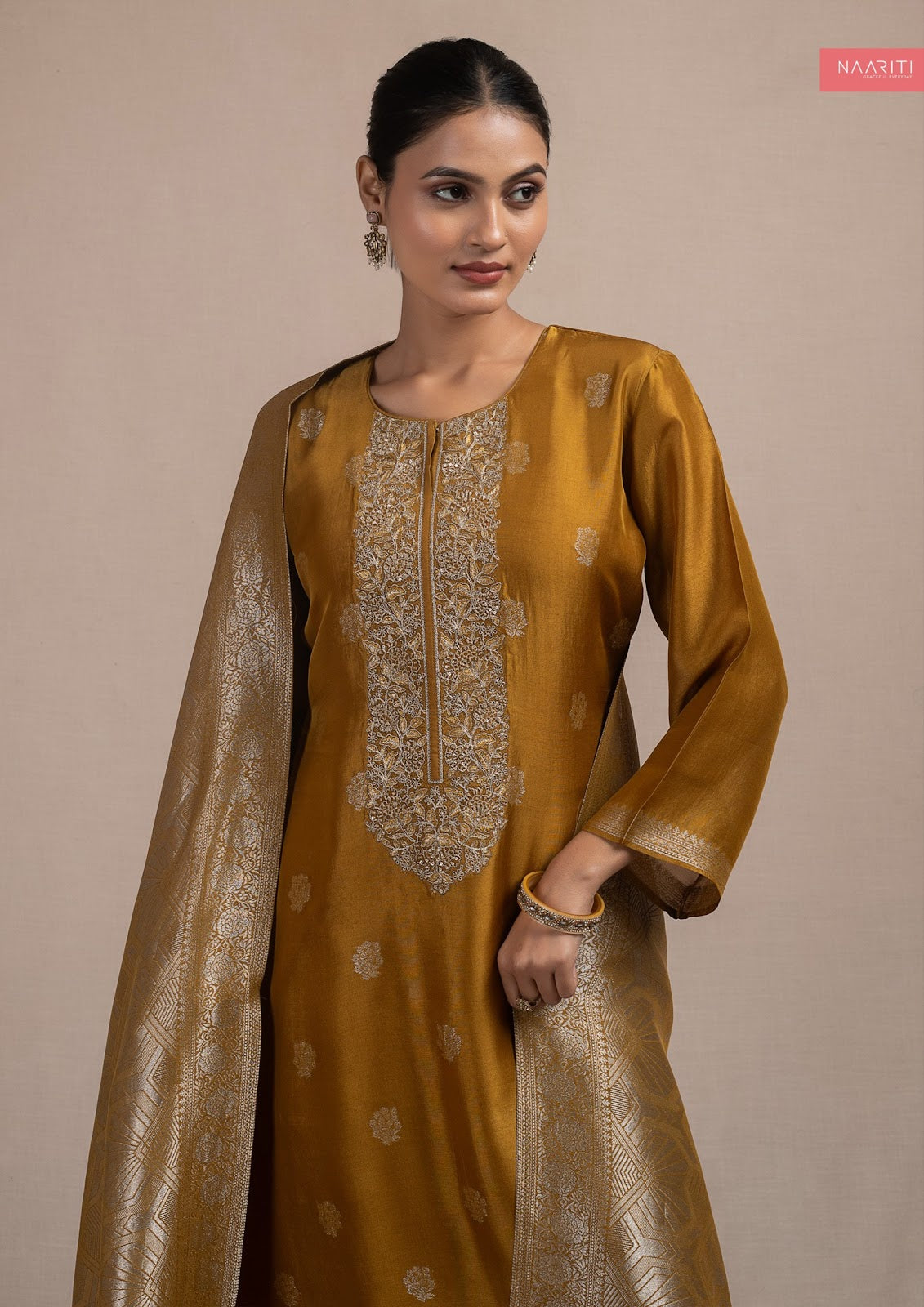 Kurpeen Naariti Silk Jacquard Pant Style Suits Manufacturer Ahmedabad