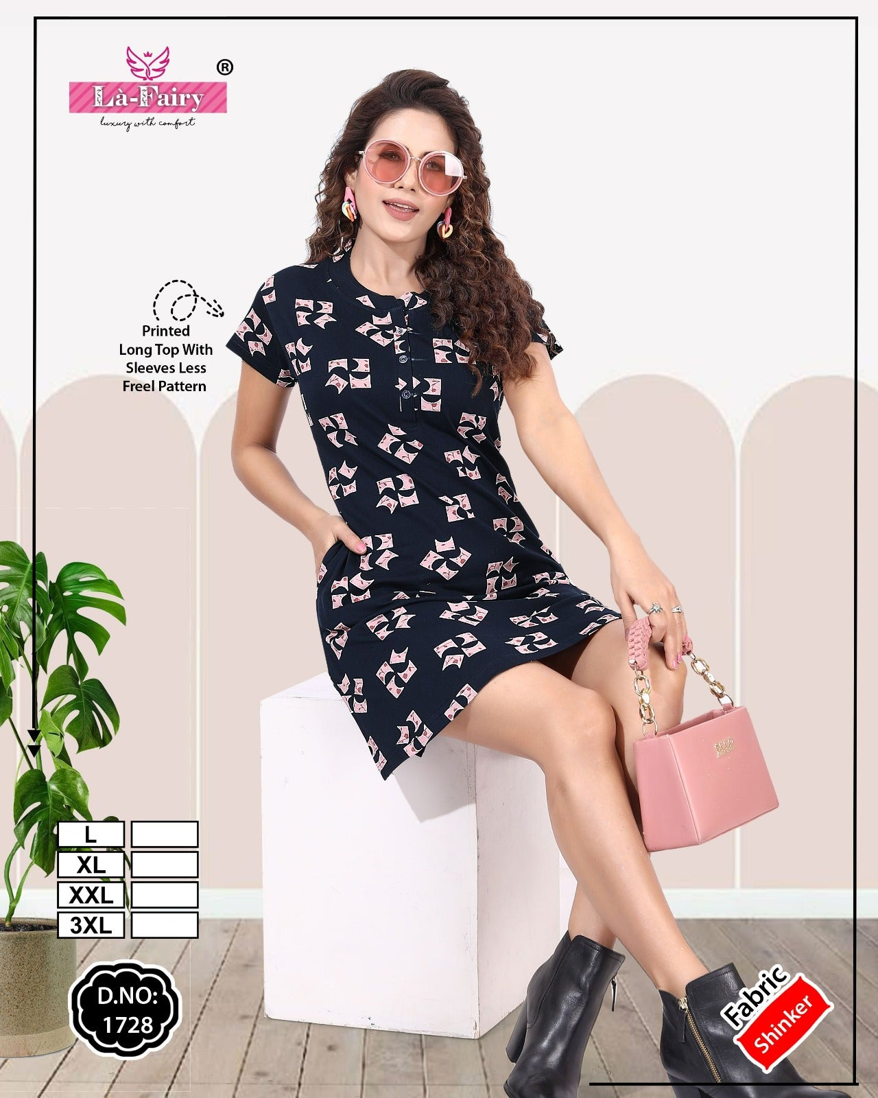 Kurta Style Design 1728 La Fairy Sinker Designer Long Top Manufacturer India