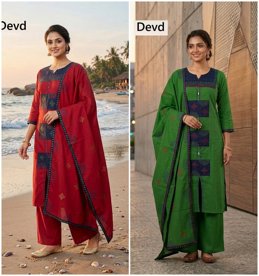 Kurta Work 2008 Devd Readymade Cotton Pant Suits Manufacturer Gujarat