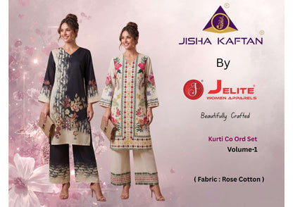 Kurti Vol 1 Jelite Jisha Cotton Co Ord Set Supplier