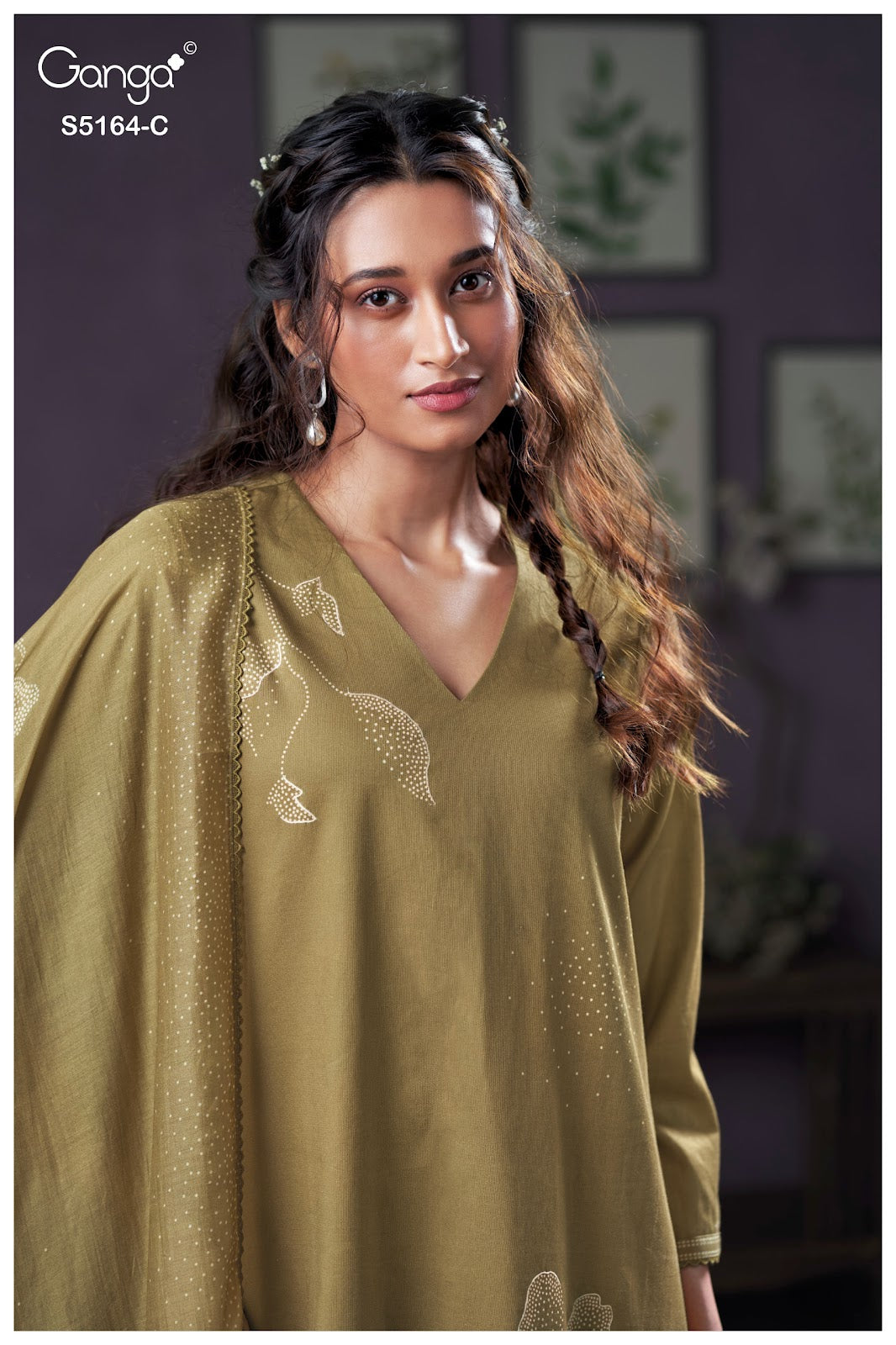 Kusha S5164 Ganga Corduroy Pant Style Suits Exporter India