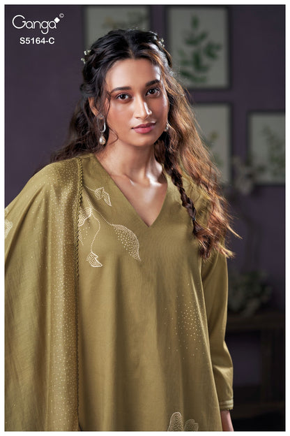 Kusha S5164 Ganga Corduroy Pant Style Suits Exporter India