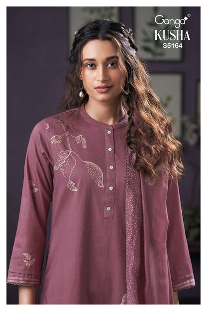 Kusha S5164 Ganga Corduroy Pant Style Suits Exporter India
