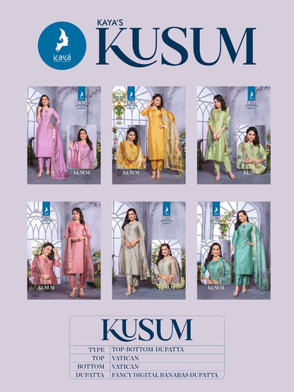 Kusum Kaya Vetican Readymade Pant Style Suits Supplier Gujarat
