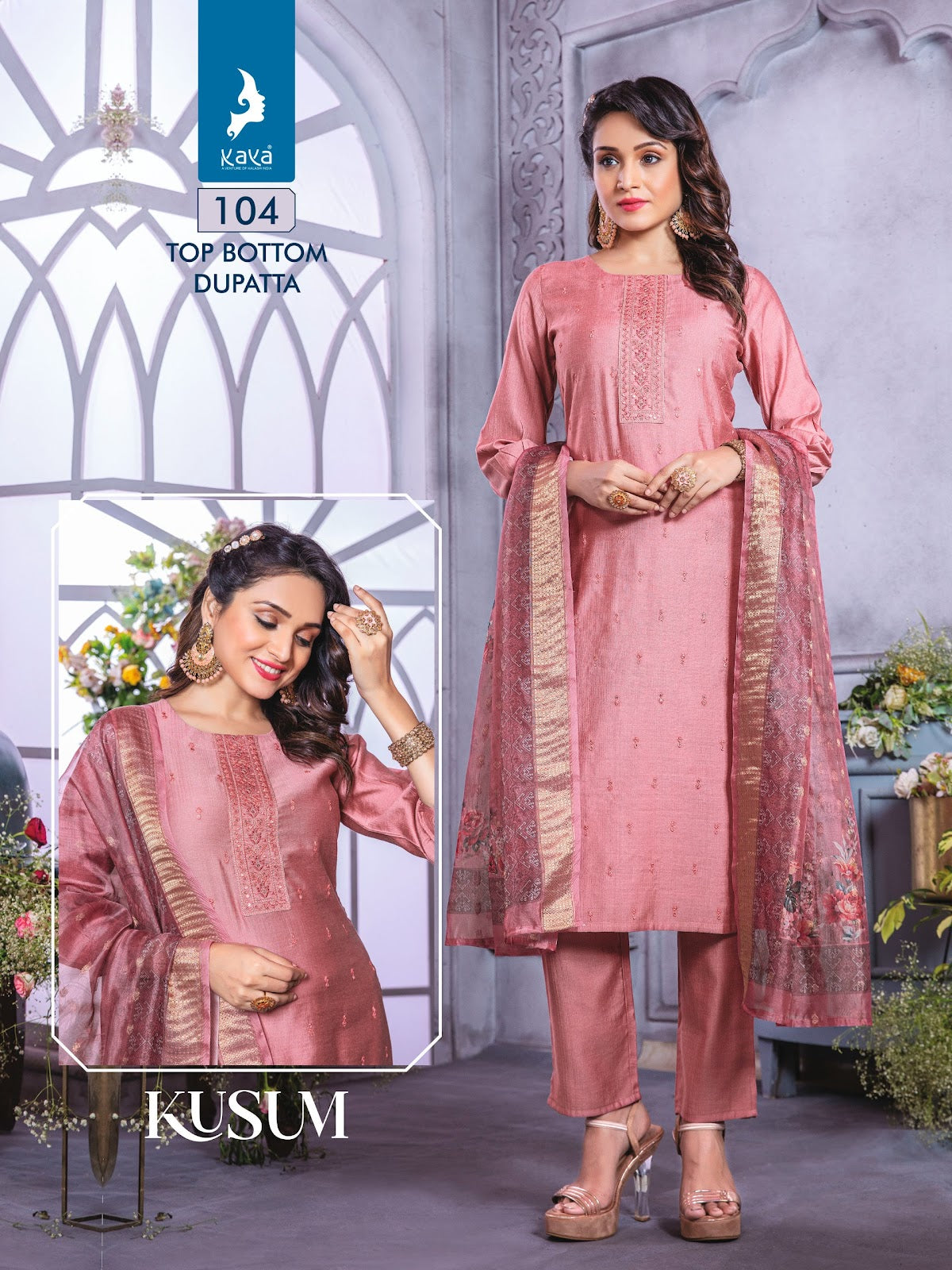 Kusum Kaya Vetican Readymade Pant Style Suits Supplier Gujarat