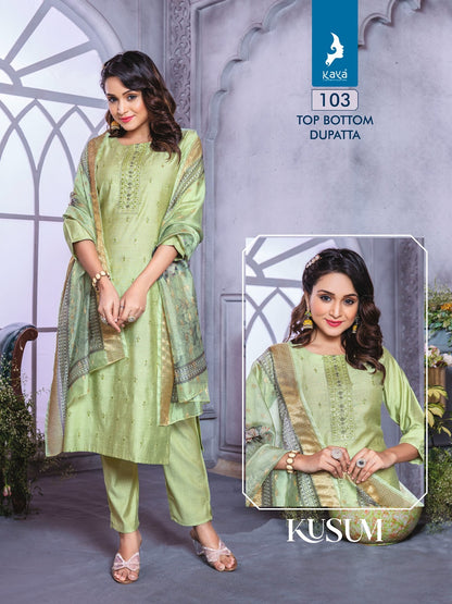 Kusum Kaya Vetican Readymade Pant Style Suits Supplier Gujarat