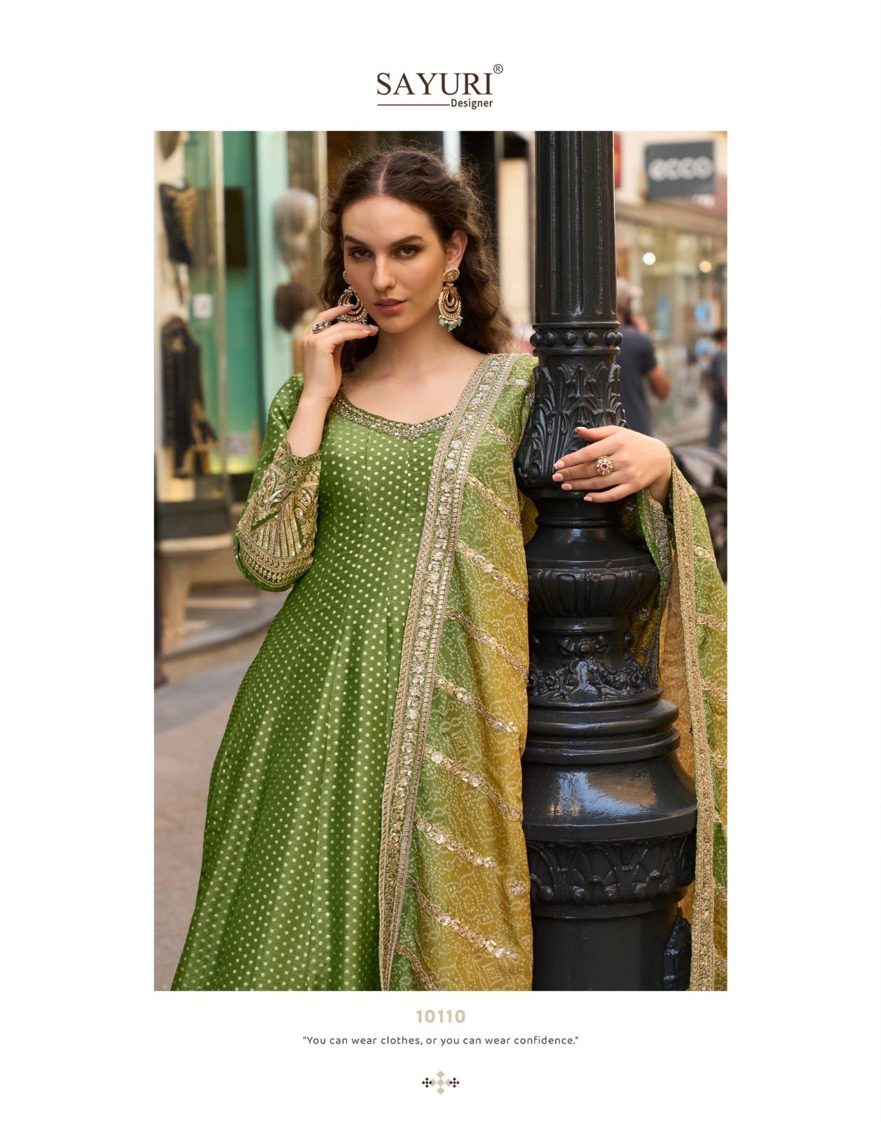 Kusum Sayuri Pure Viscose Gown Dupatta Set Supplier Ahmedabad